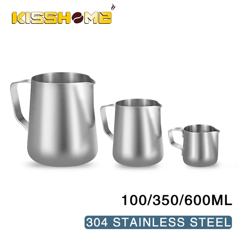 Milk Steaming Pitcher - Coffee Milk Frothing Pitcher Stainless Steel