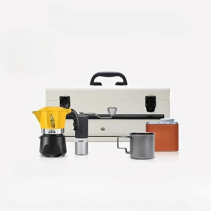 Camping Coffee Box Mocha Pot O - Coffee Equipment Gift Set 评论和价格