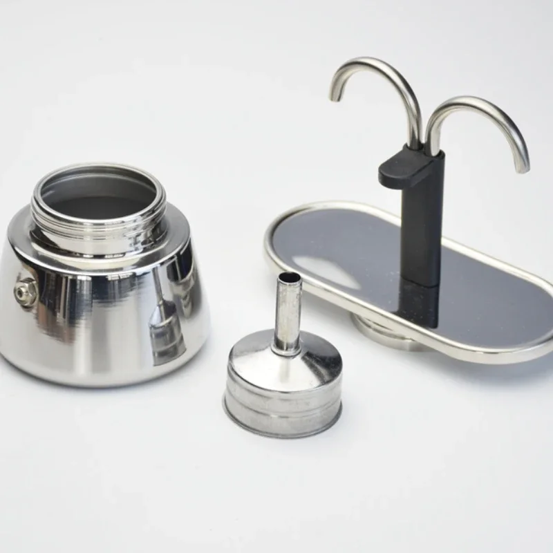 200ML Mini Moka Pot Double Tub - Coffee Equipment Tools 评论和价格
