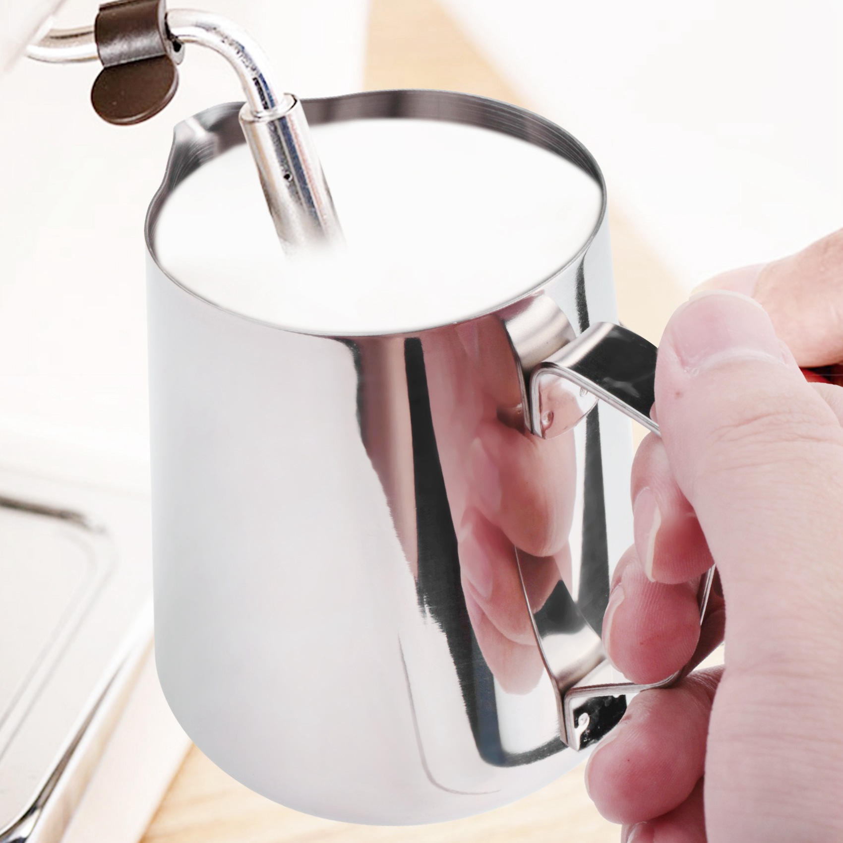 Milk Frothing Pitcher 350Ml (1 - Milk Steaming Pitcher 评论和价格