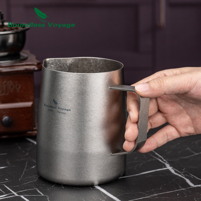 Boundless Voyage Titanium Milk - Milk Steaming Pitcher 评论和价格