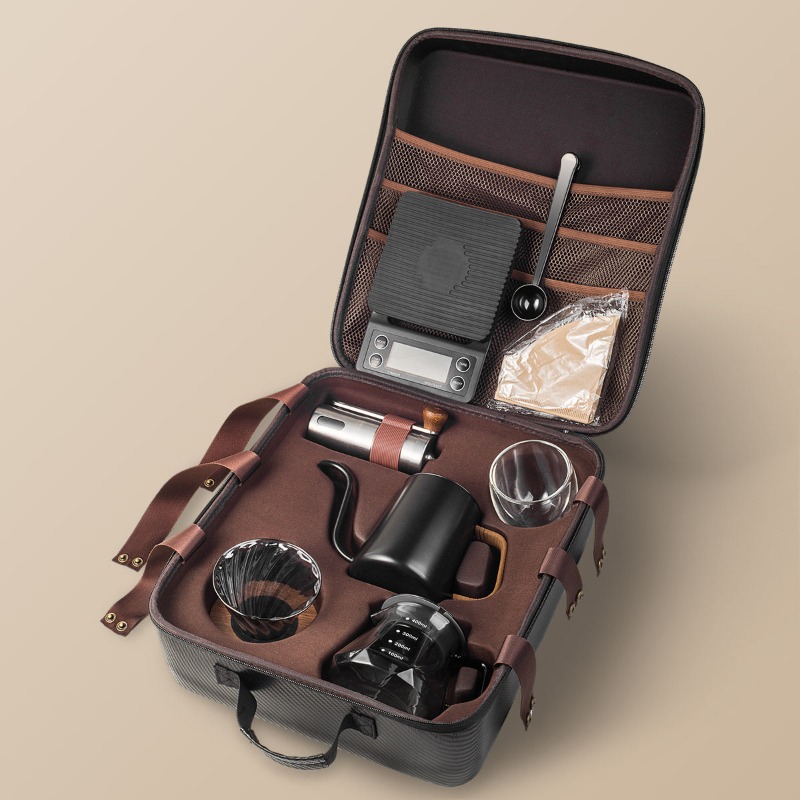 Hand brewed coffee set Outdoor - Coffee Equipment Gift Set 评论和价格