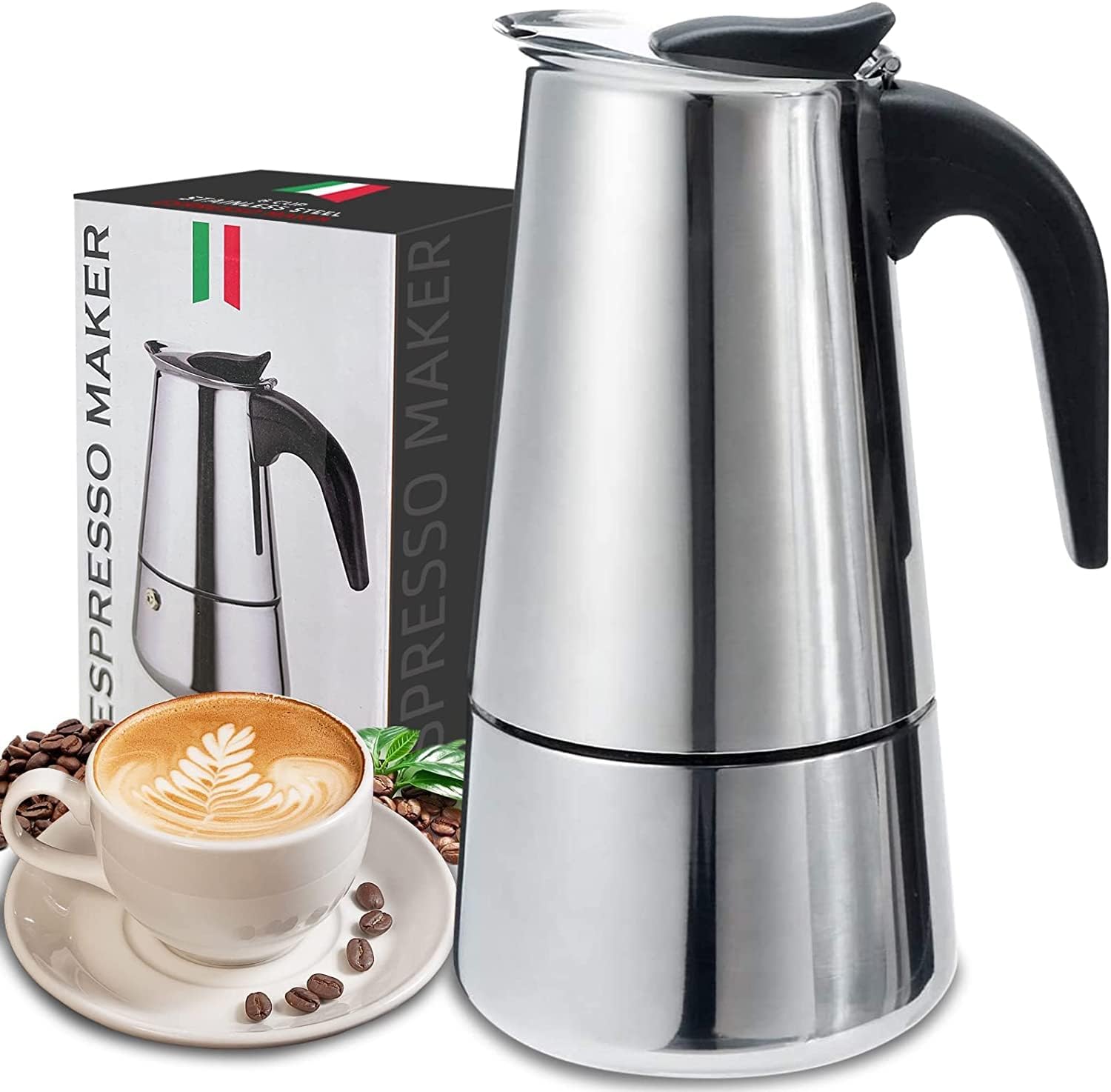 4/6/9 Cups Moka Pot Caffe Mach - Coffee Equipment Tools 评论和价格