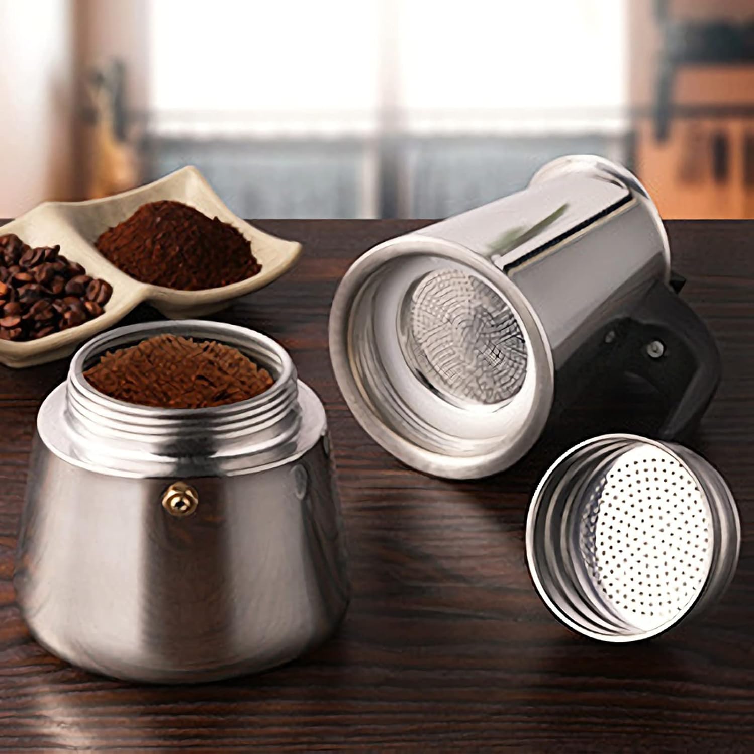 4/6/9 Cups Moka Pot Caffe Mach - Coffee Equipment Tools 评论和价格