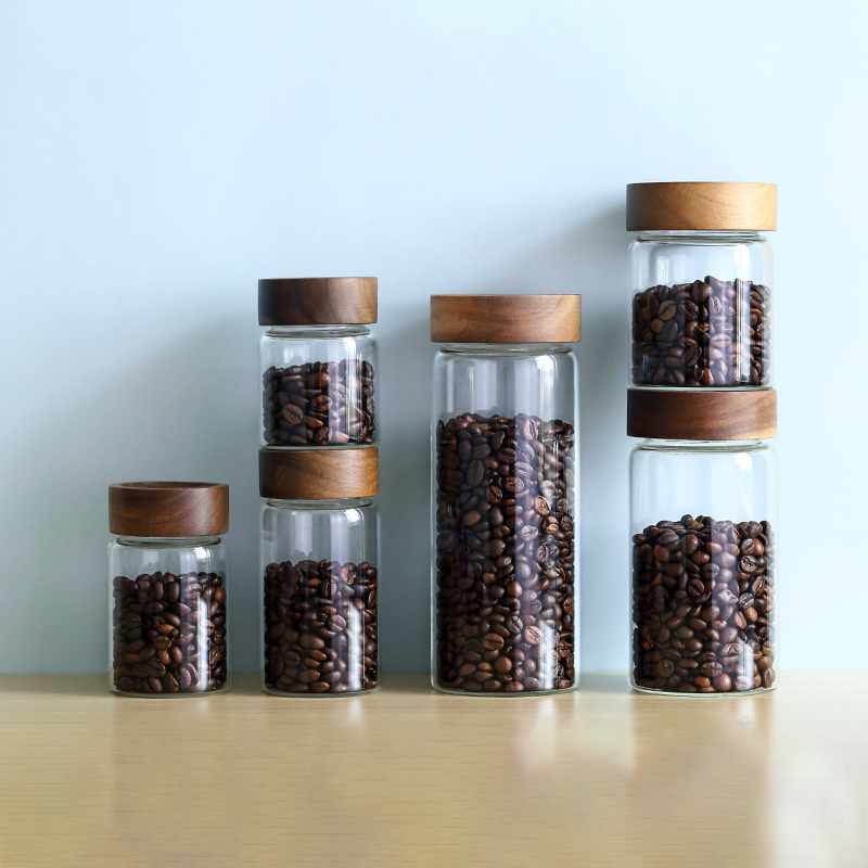 Glass Tube Coffee Beans Storag - Coffee Equipment Tools 评论和价格