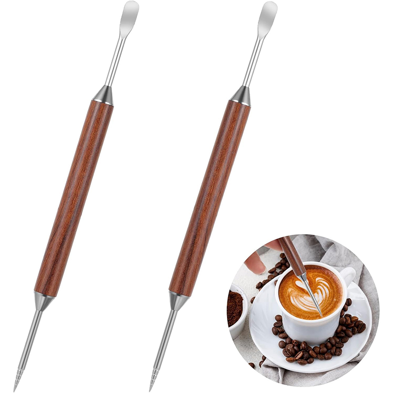 2Pcs Coffee Art Pen Latte Art  - Coffee Equipment Kit 评论和价格
